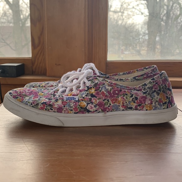 Floral Vans - Women’s 8.5 - Picture 2 of 4